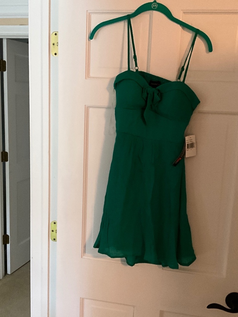 NWT!!! Teeze Me fit and flare Emerald green mini dress size S